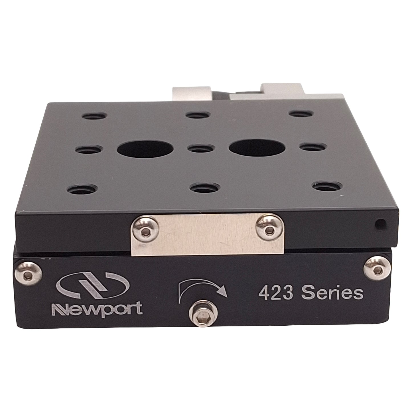 New Newport 423 Low-Profile Linear Stage, 1in Travel, 3in x 3in, 1/4-20 Holes, 156N