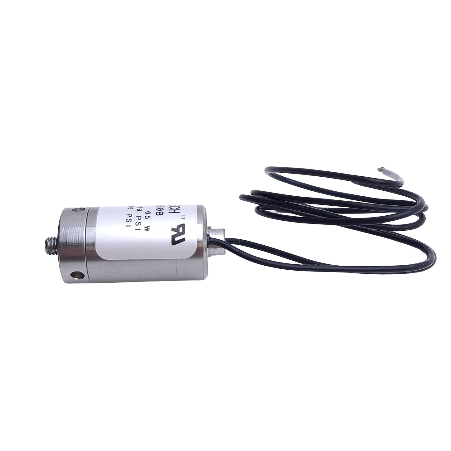 Used Numatech LS03M7H00B Solenoid Valve, 3-Way NO/NC 50/100psi, 10-32, 24VDC Coil