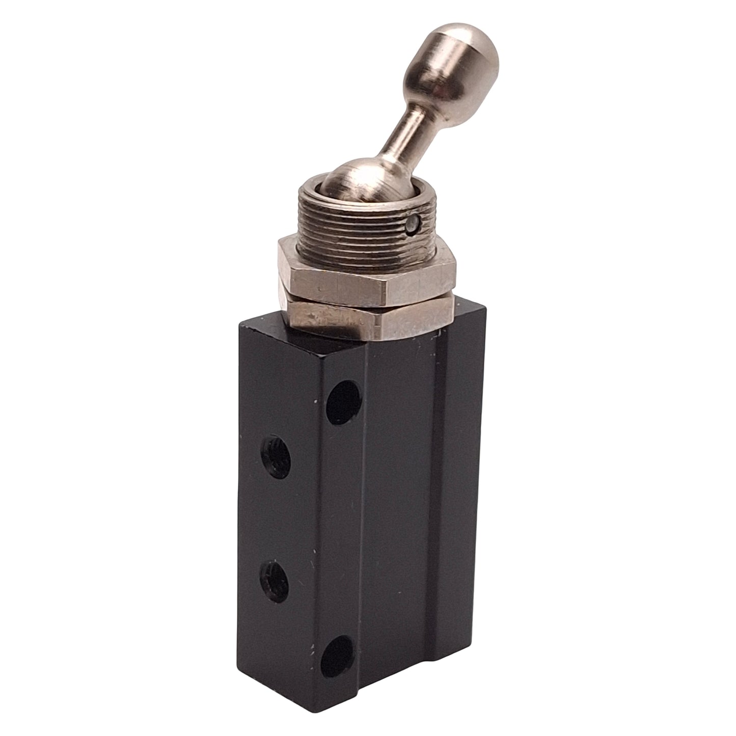 Used Pneumadyne H4C-100-DT Detented Toggled Valve, 4-Way 2-Position, 125psi, 10-32