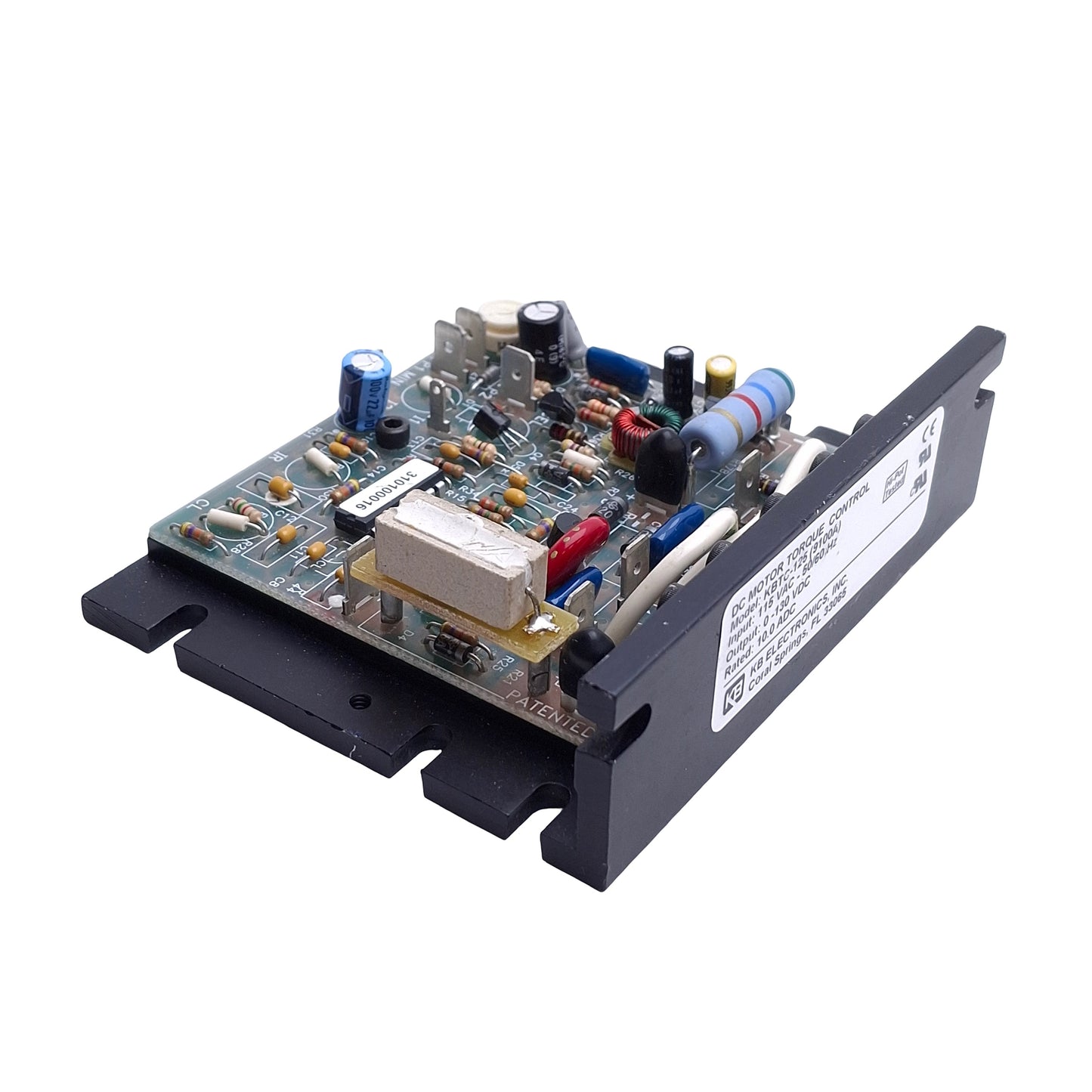 Used KB Electronics KBTC-125(9100A) SCR DC Torque Drive, 115VAC In, 0-130VDC 10A Out