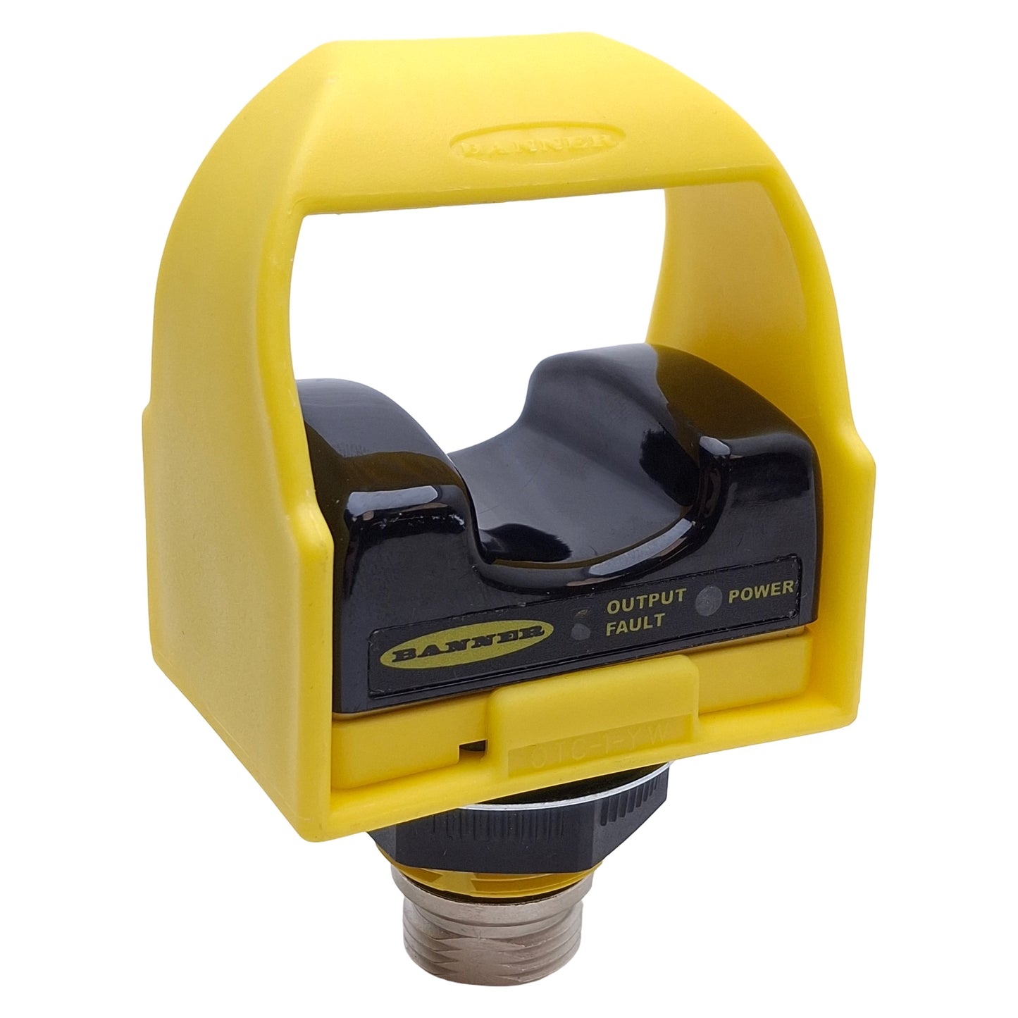 Used Banner STBVP6Q5 Safety Touch Button, 10-30VDC, PNP Output, 4-Pin M12, With Guard