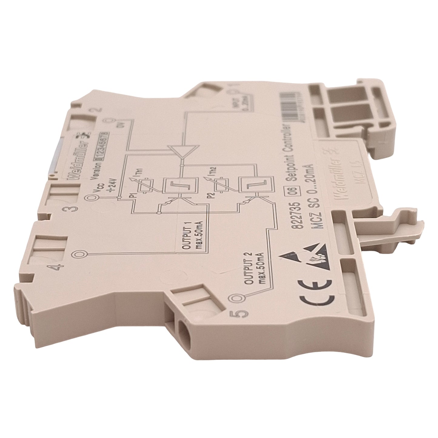 New Weidmuller 8227350000 MCZ SC Limit Value Monitoring Terminal Block 0-20mA, 24VDC