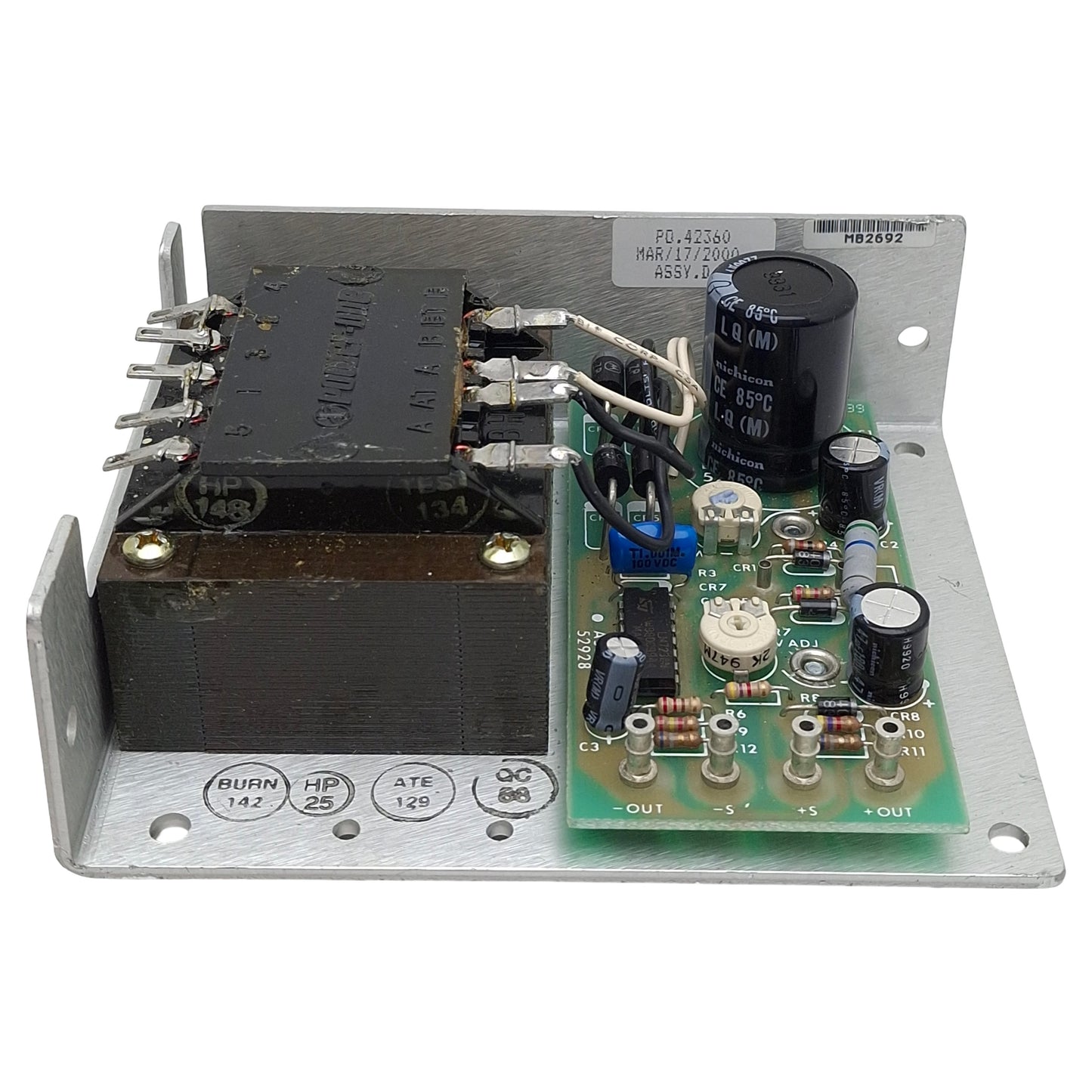Used Power-One HB24-1.2-A Switching Power Supply 100/120/215/230-240VAC In 24VDC 1.2A