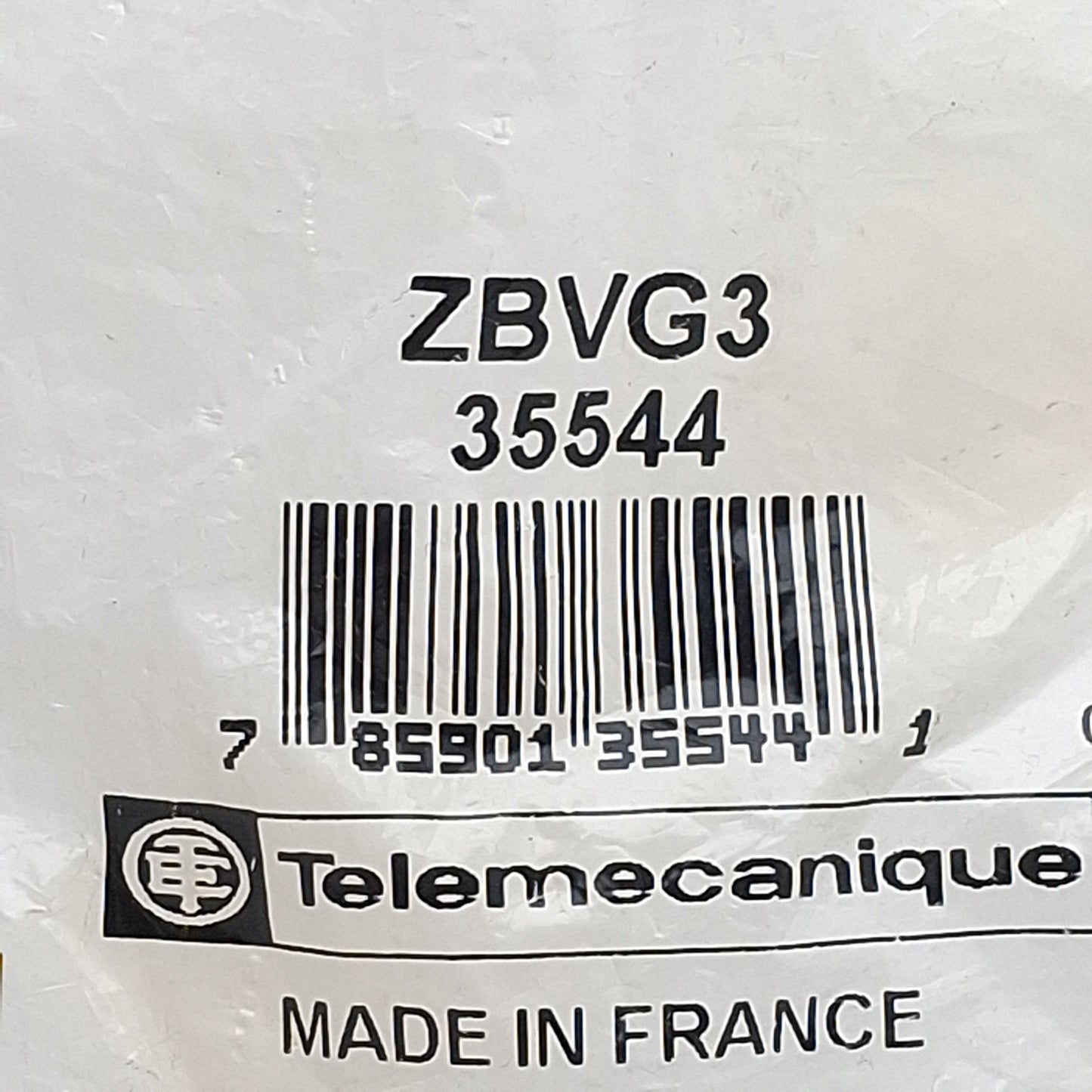 New Telemecanique ZBVG3 Push Button Light Module, Green LED, 22mm, 48-120VAC