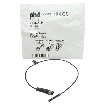 New PHD JC1SDP-K Solid-State Magnetic Switch, PNP, 10-30VDC 100mA, 3-Pin M8 Male