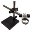 Used Stereo Microscope Stand w/ Focus Block, ø3in ID Ring, 21.5in Arm, 15in Column