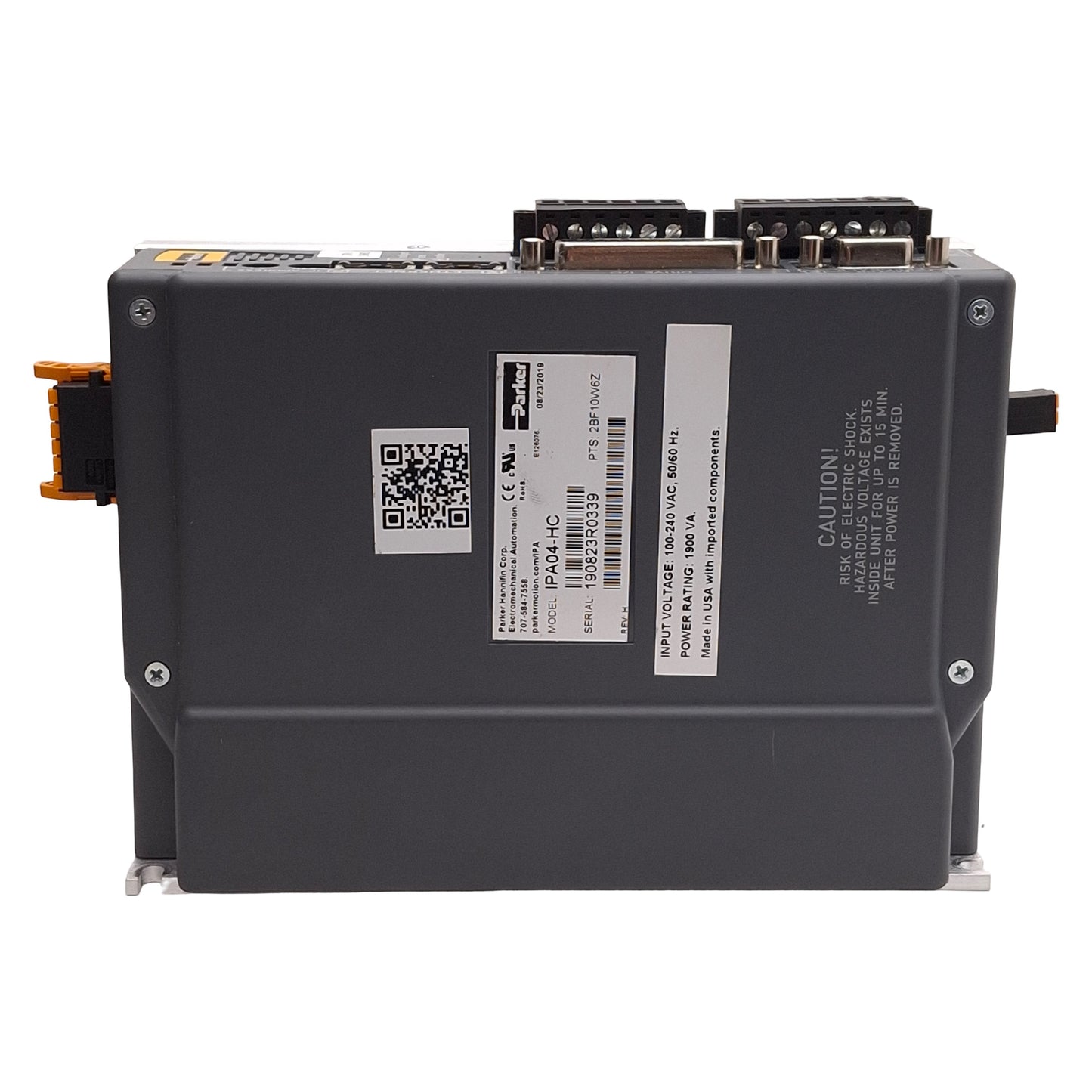 Used Parker IPA04-HC Ethernet Servo Drive/Controller, 400W, 1.9kVA, 100-240VAC Input