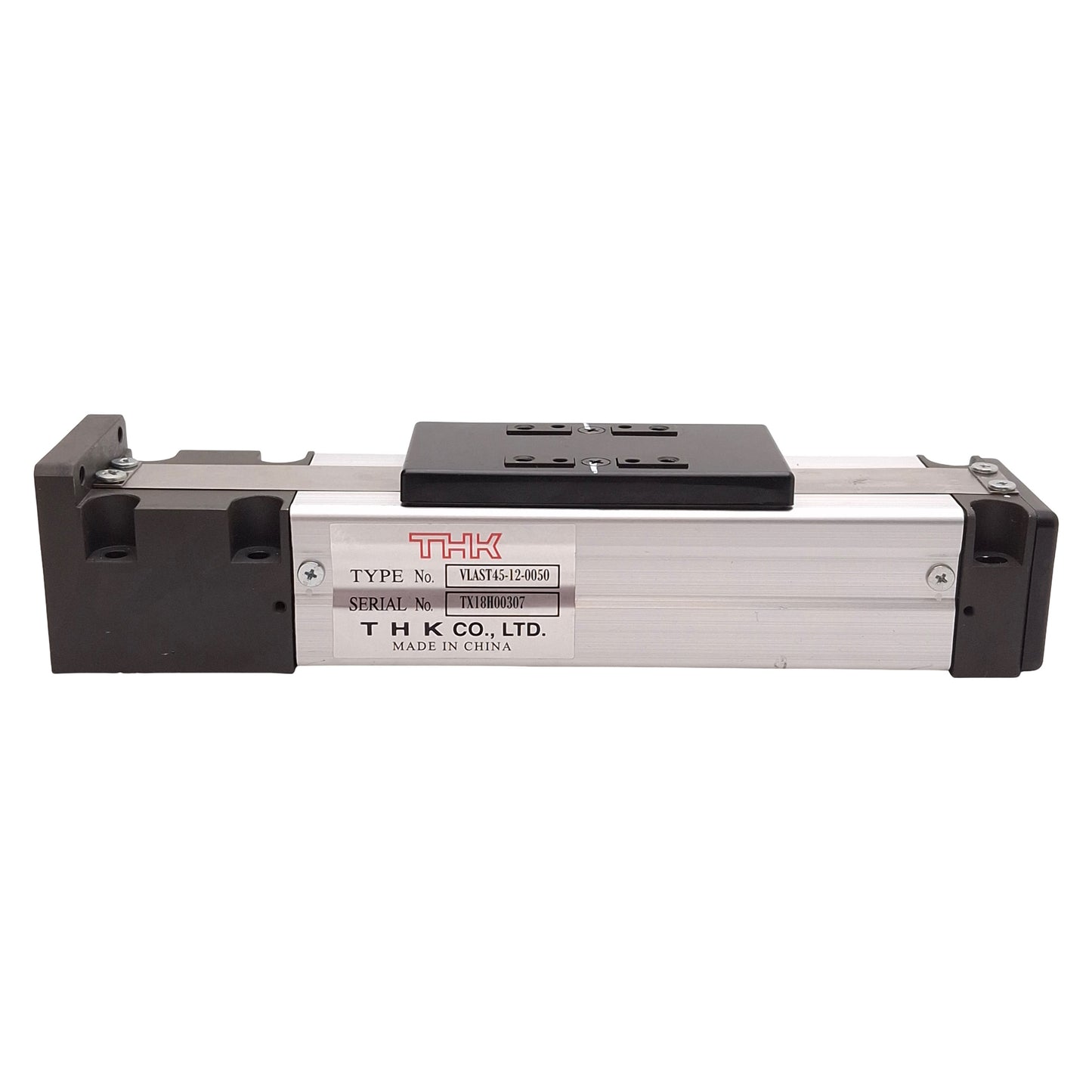 Used THK VLAST45-12-0050 Linear Actuator, 12mm Lead, 50mm Stroke, 45mm Flange