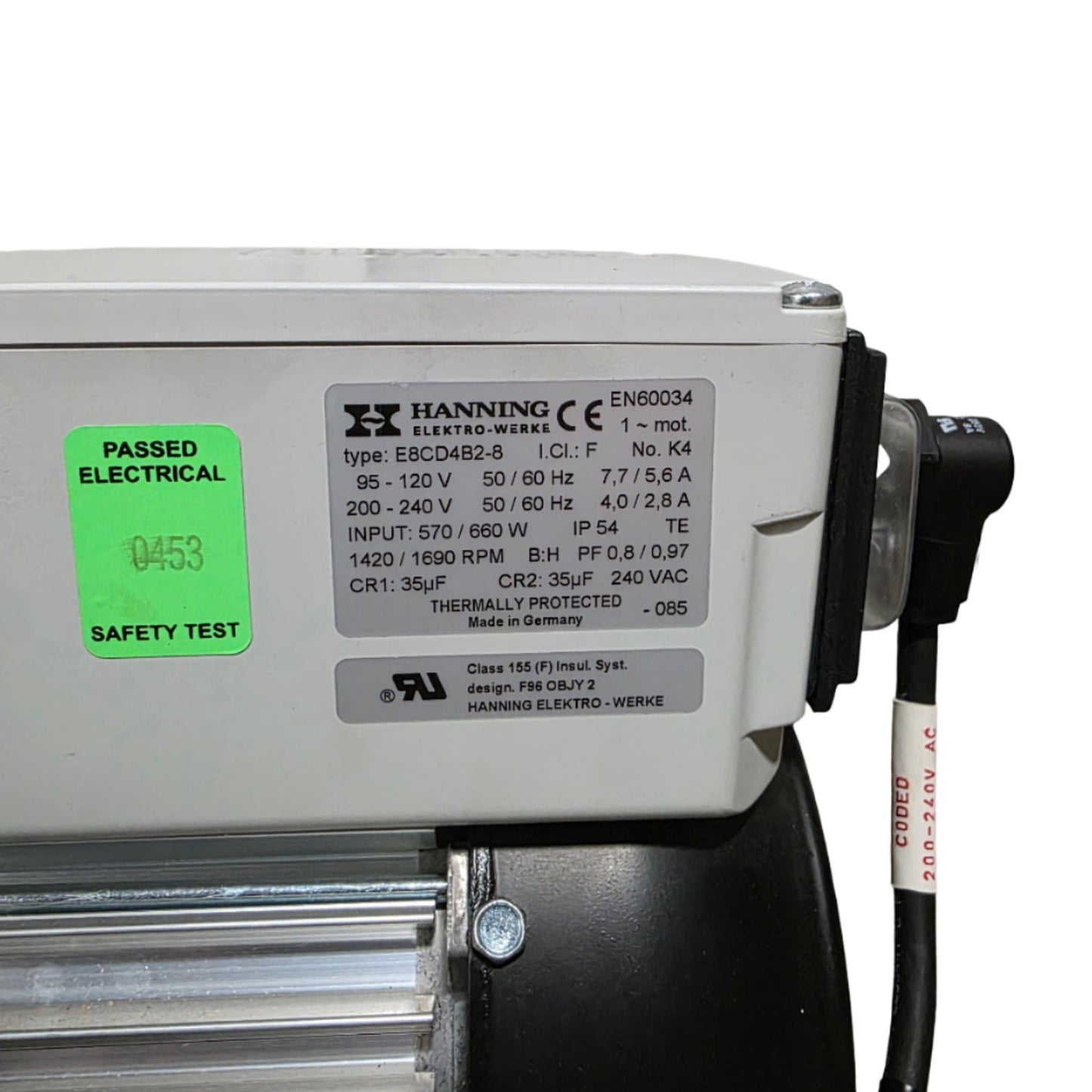 Used Leybold Trivac 140081 D4B Dual Stage Rotary Vane Vacuum Pump 3.4CFM KF16 240VAC