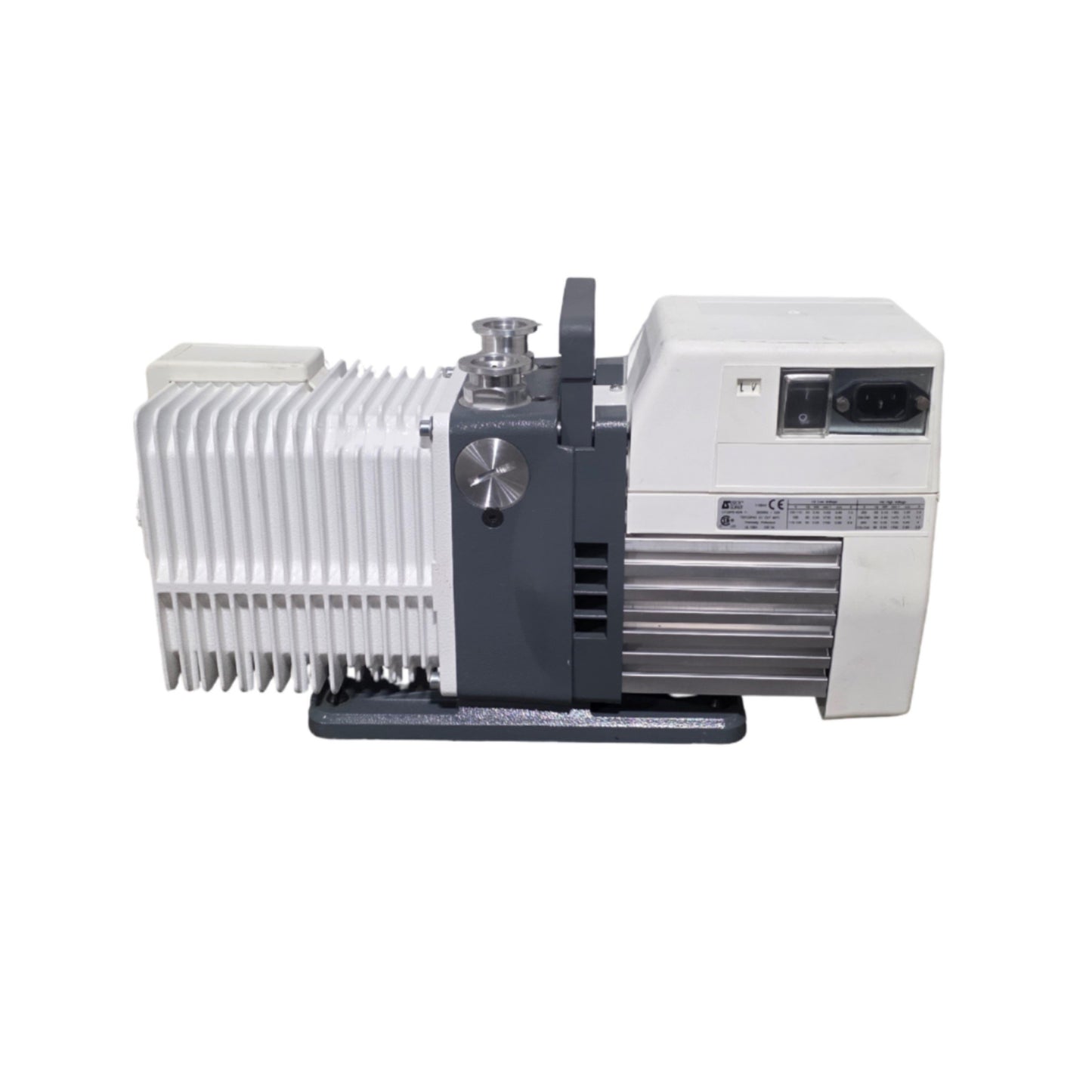 Used Alcatel Pascal 2010 SD Dual Stage Rotary Vane Vacuum Pump 6.8CFM, 115/220VAC