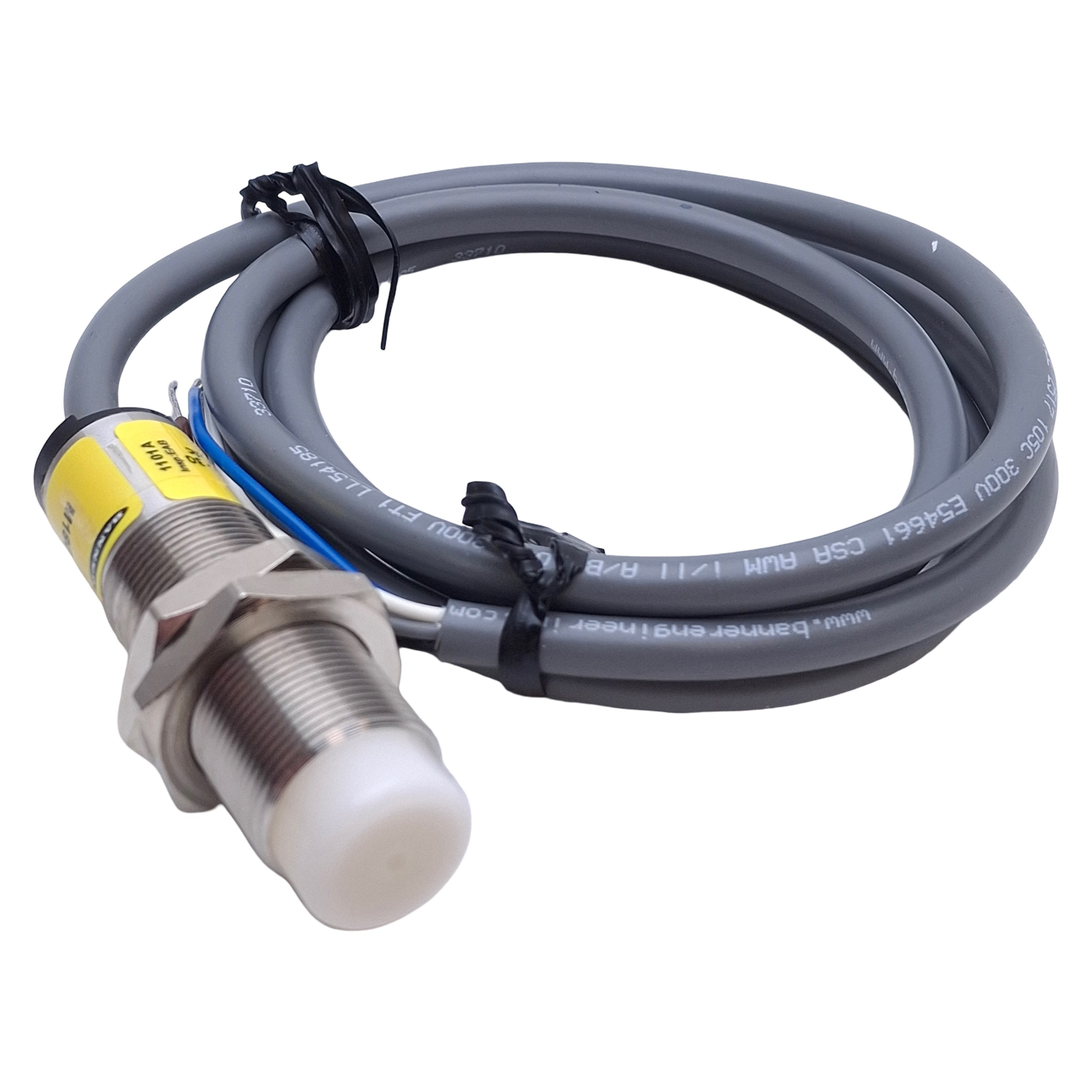 Banner M18GRY2P LED Indicator M18 Barrel, PNP Input, 10-30VDC, 3ft Cab ...