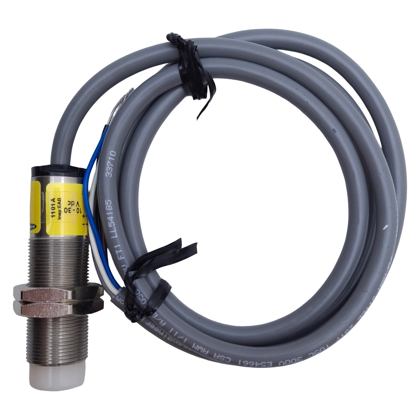 New – Open box Banner M18GRY2P LED Indicator M18 Barrel, PNP Input, 10-30VDC, 3ft Cable