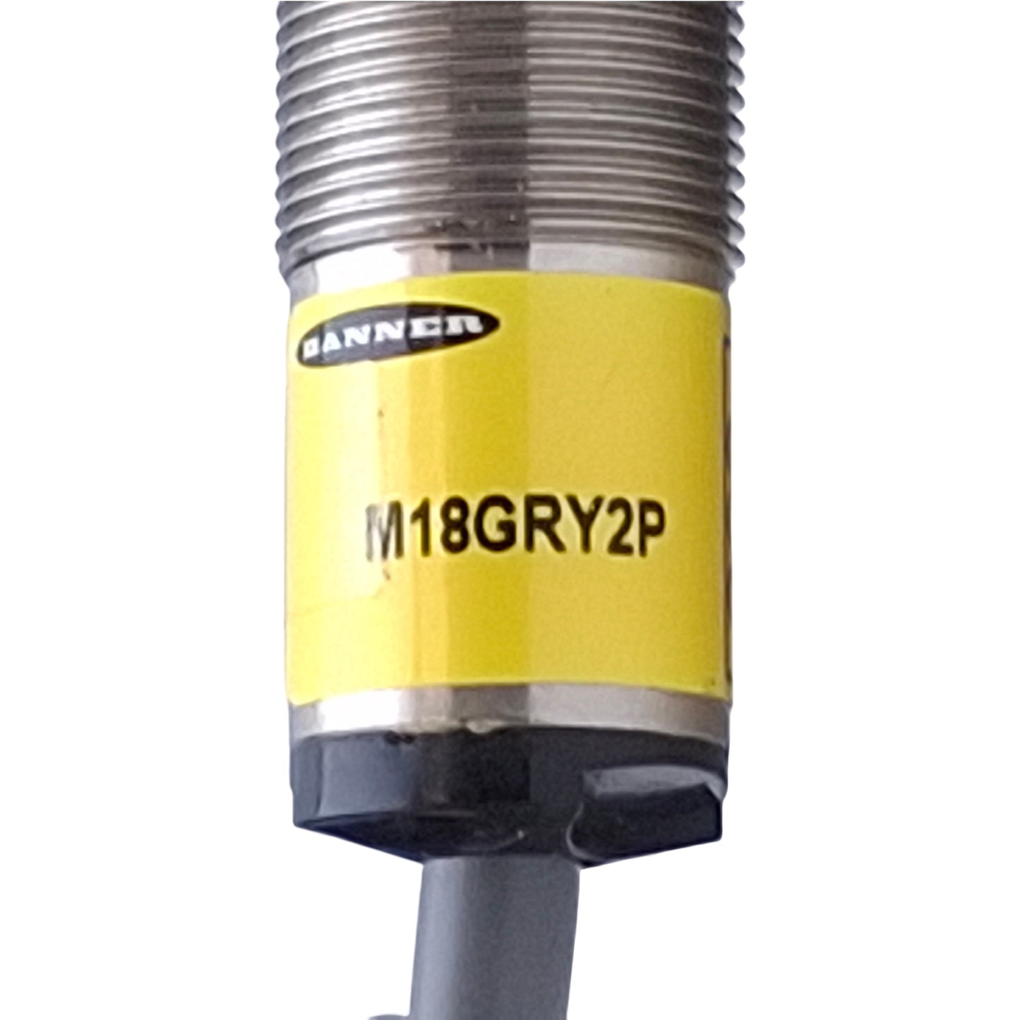 New – Open box Banner M18GRY2P LED Indicator M18 Barrel, PNP Input, 10-30VDC, 3ft Cable