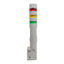 Used Idec LD6A-3GZQW-RYG LED Signal Light Tower, Red/Yellow/Green, 24VDC, ø60mm