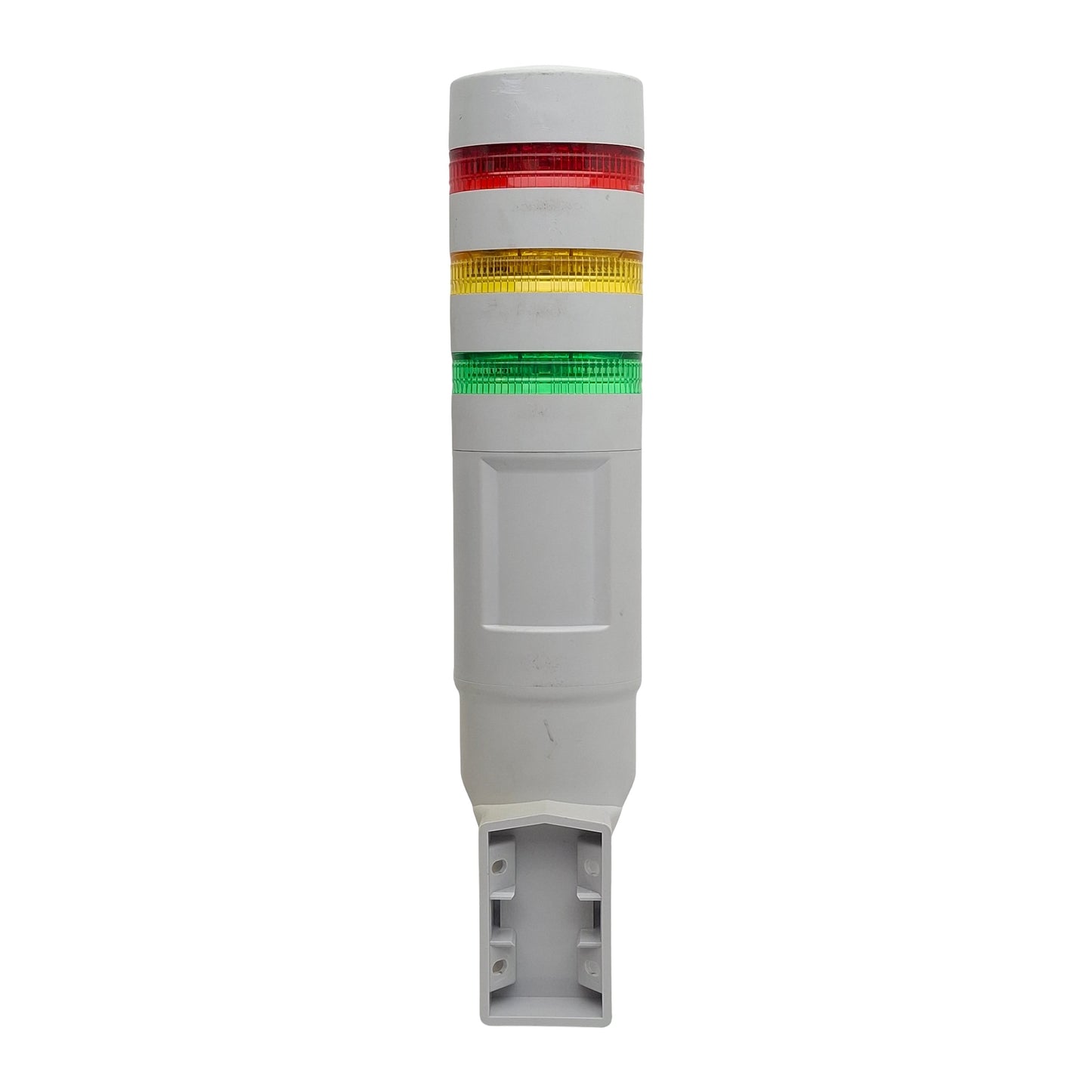 Used Idec LD6A-3GZQW-RYG LED Signal Light Tower, Red/Yellow/Green, 24VDC, ø60mm