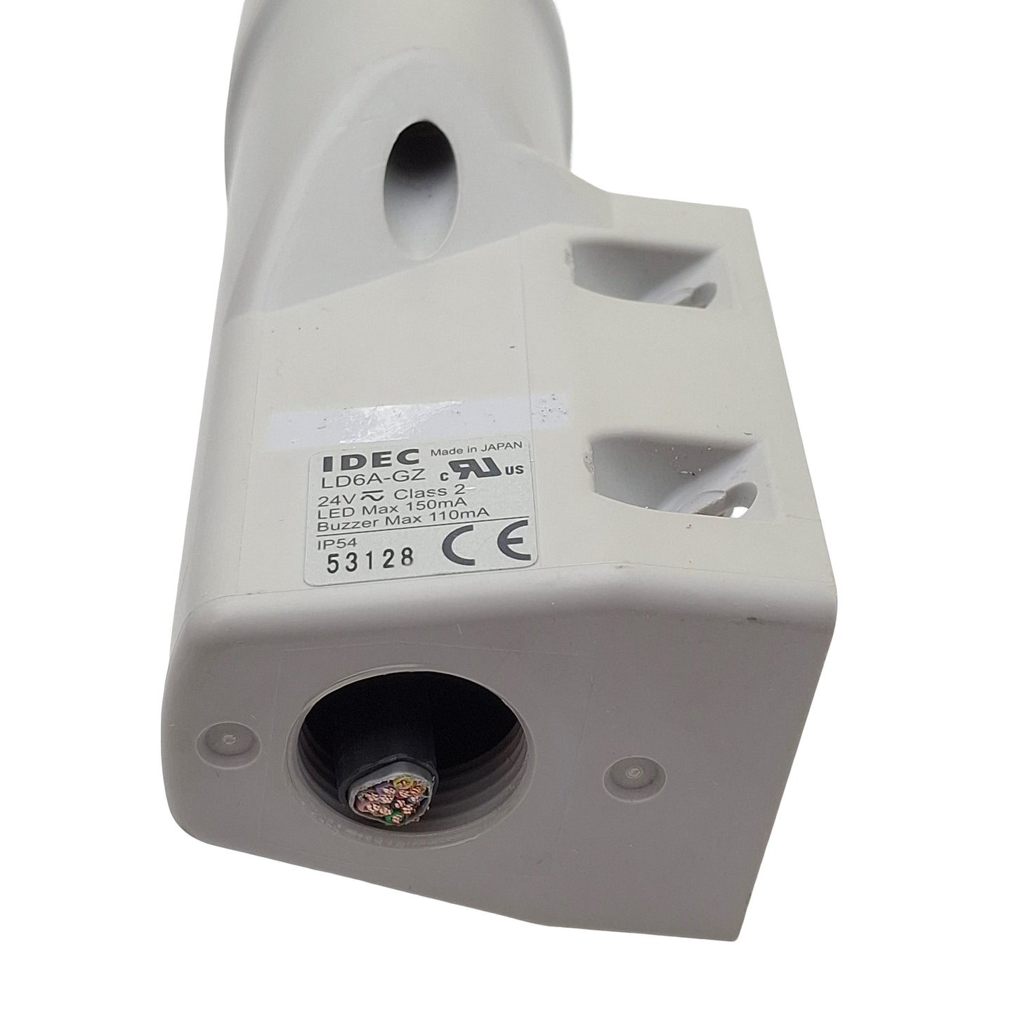 Used Idec LD6A-3GZQW-RYG LED Signal Light Tower, Red/Yellow/Green, 24VDC, ø60mm
