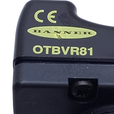 Used Banner OTBVR81 Optical Momentary Touch Button, 20-30VAC/DC, SPDT, No Guard, 6ft