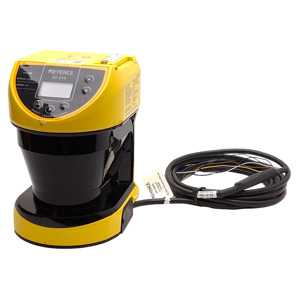 Used Keyence SZ-01S Simple Function Safety Laser Scanner, 270°, 4.2m, PNP, 24VDC