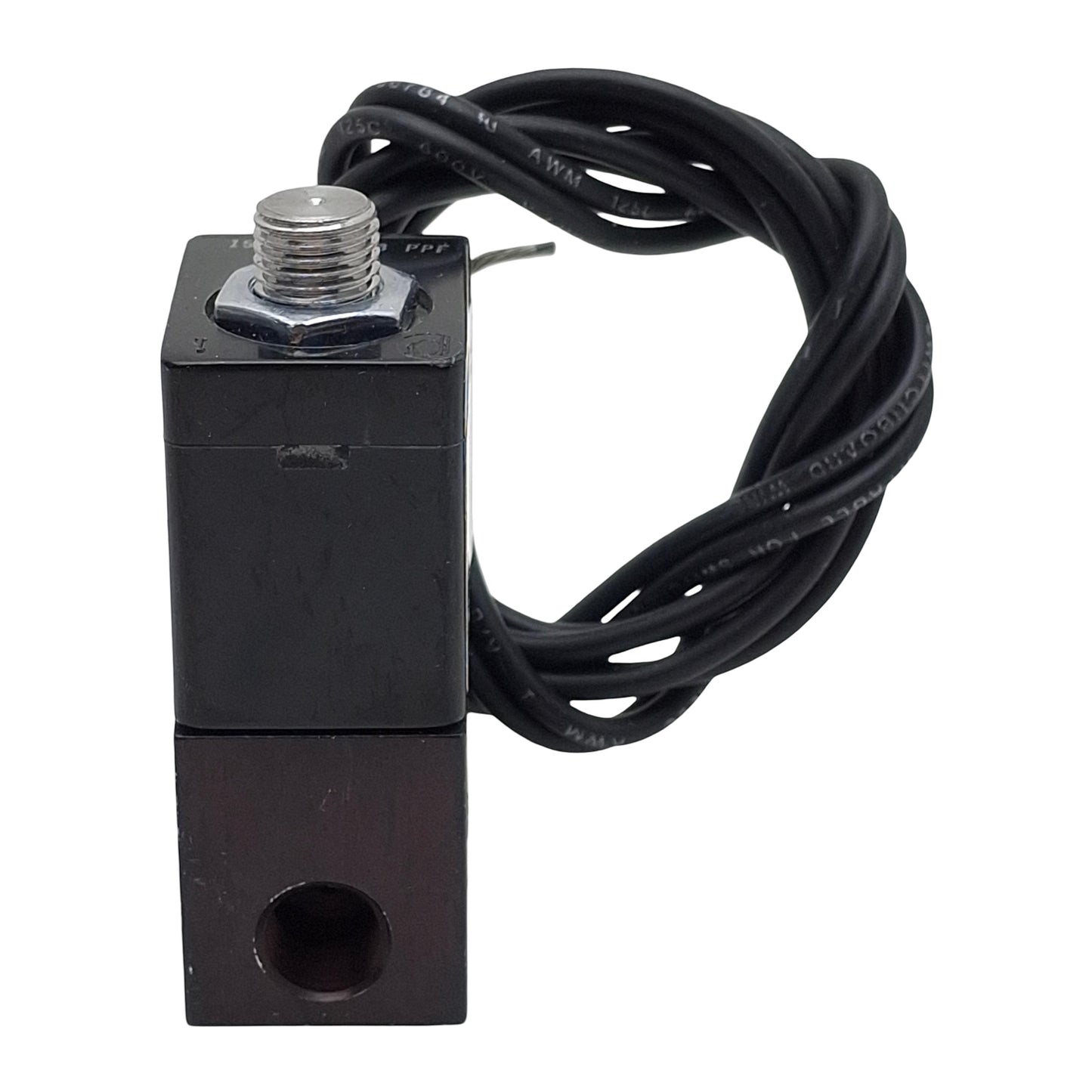 Used Peter Paul 152K2DGM Solenoid Valve, 2-Way NC, 1/8in NPT, 100psi Max, 24VDC Coil