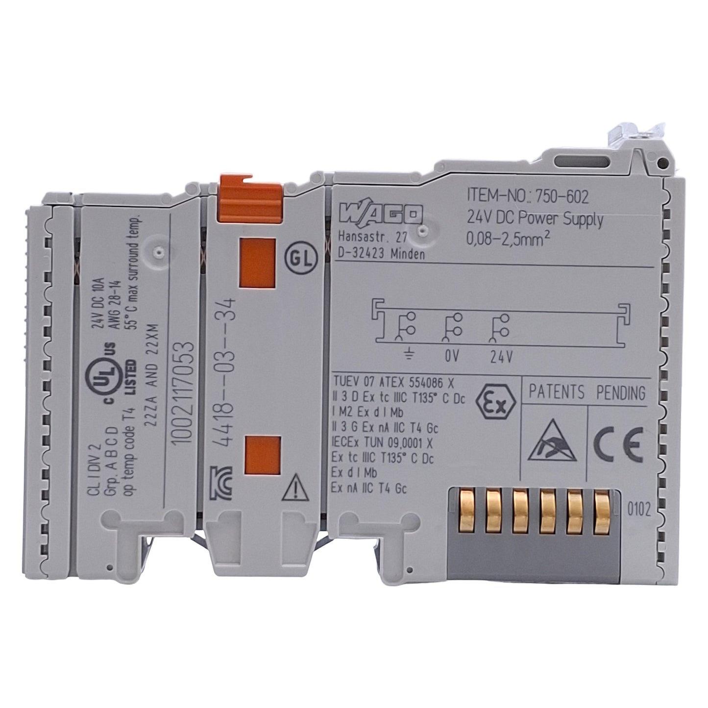 Used Lot of 2 WAGO 750-603 Potential Distribution Module 24VDC Signal, 5VDC Supply