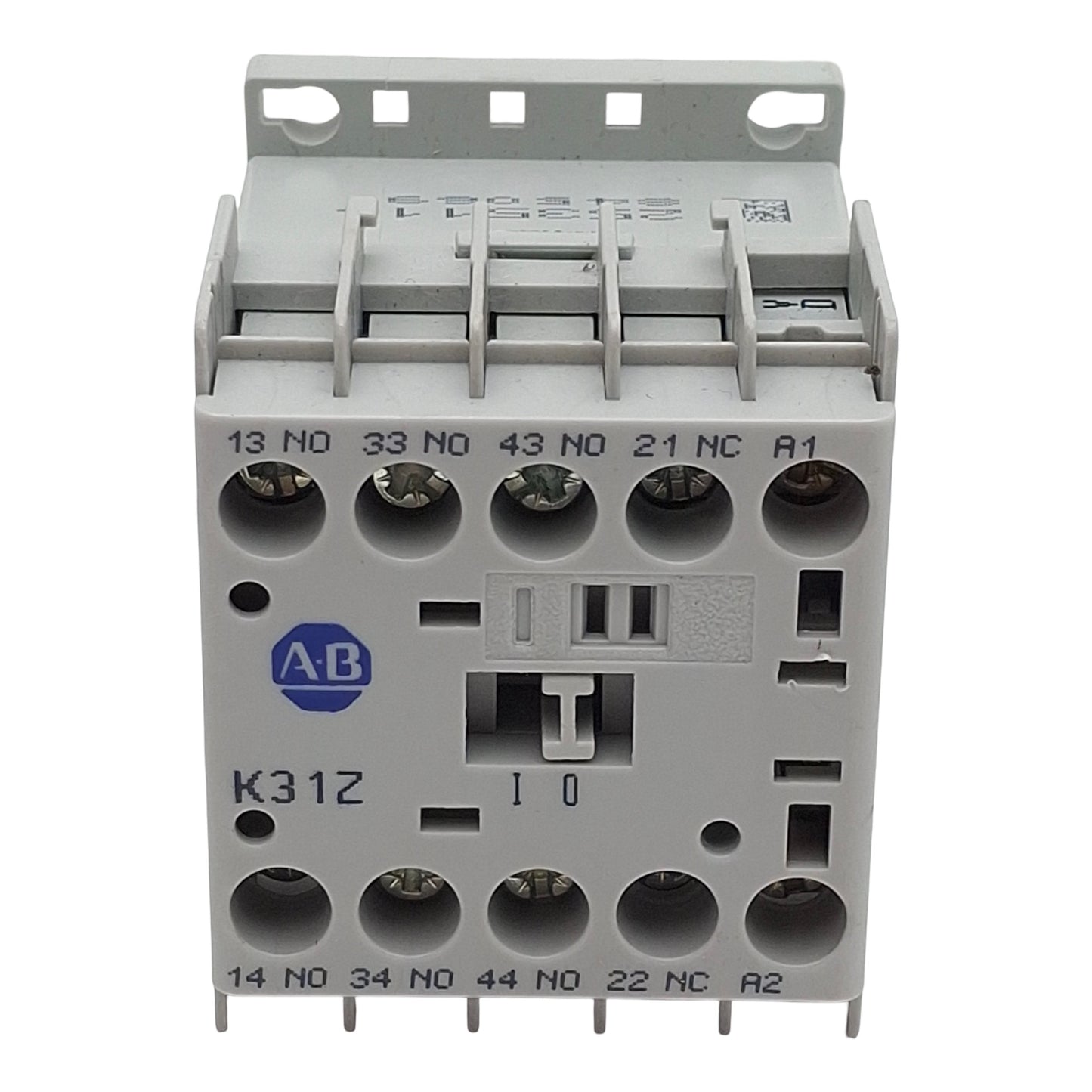 Used Allen Bradley 700-K31Z-DJ Control Relay, 4-Pole, 3NO-1NC, 600VAC 10A, 24VDC Coil