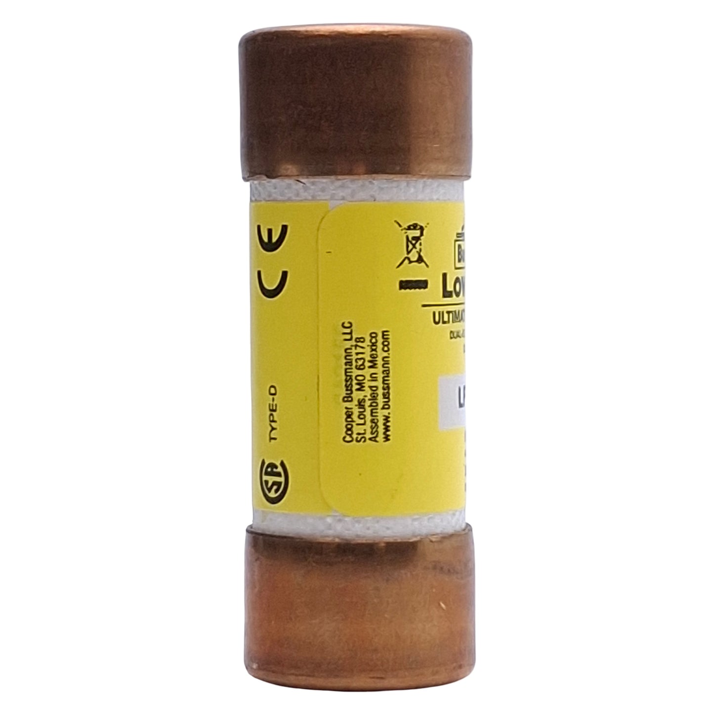 Used Lot of 3 Bussmann LPJ-15SP Time Delay Fuse, Dual Element, Rating: 15A 600VAC