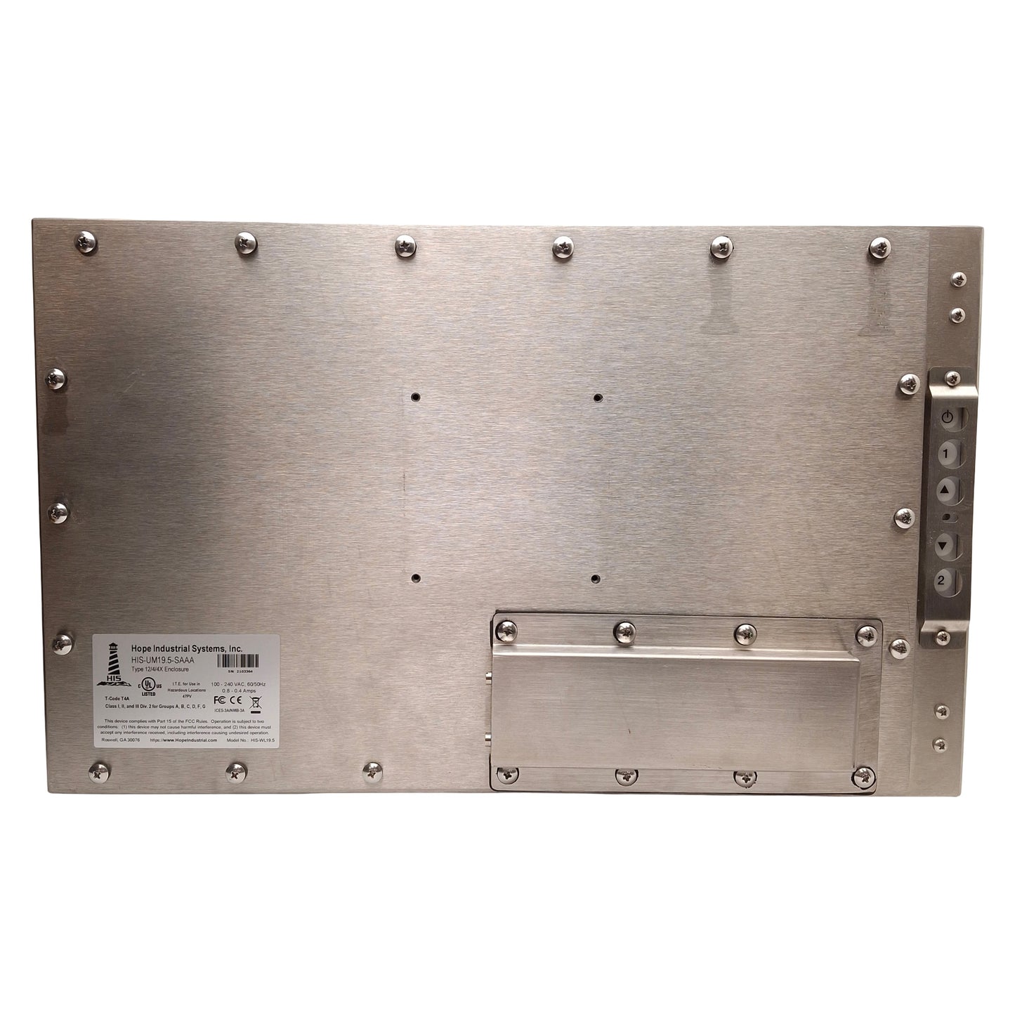 Used Hope Industrial HIS-UM19.5-SAAA Universal Mount Monitor 19.5" 1920x1080 VESA 100