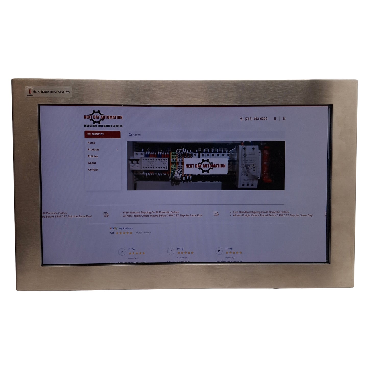 Used Hope Industrial HIS-UM19.5-SAAA Universal Mount Monitor 19.5" 1920x1080 VESA 100