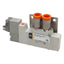 Used SMC SY3120-5LZ-N7-F2 Solenoid Valve, 5-Way, 1/4 Tube, 0.15-0.7MPa, 24VDC Coil