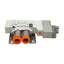 Used SMC SY3120-5LZ-N7-F2 Solenoid Valve, 5-Way, 1/4 Tube, 0.15-0.7MPa, 24VDC Coil