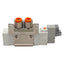 Used SMC SY5120-5LZ-N7T-F2 Solenoid Valve 5/2-Way, 1/4in Tube, 0.15-0.7MPa 24VDC Coil