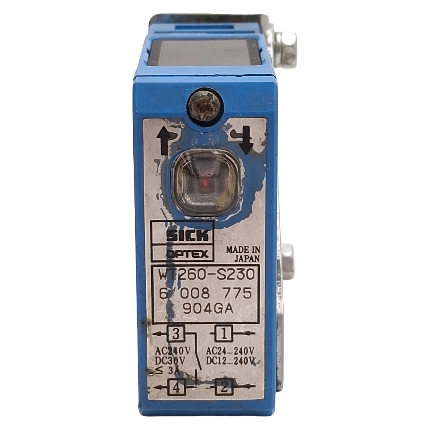 Used Sick WT260-S230 Photoelectric Sensor, 5mm-1.7m Range SPST-NO 24-240VAC/12-240VDC