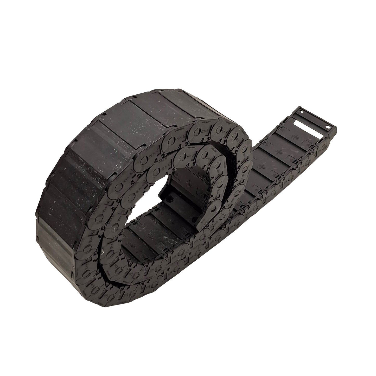 Used Igus 2450.07.100 Energy E-Chain Cable Carrier, Half Tube, 3" W x 1" H, 71" L