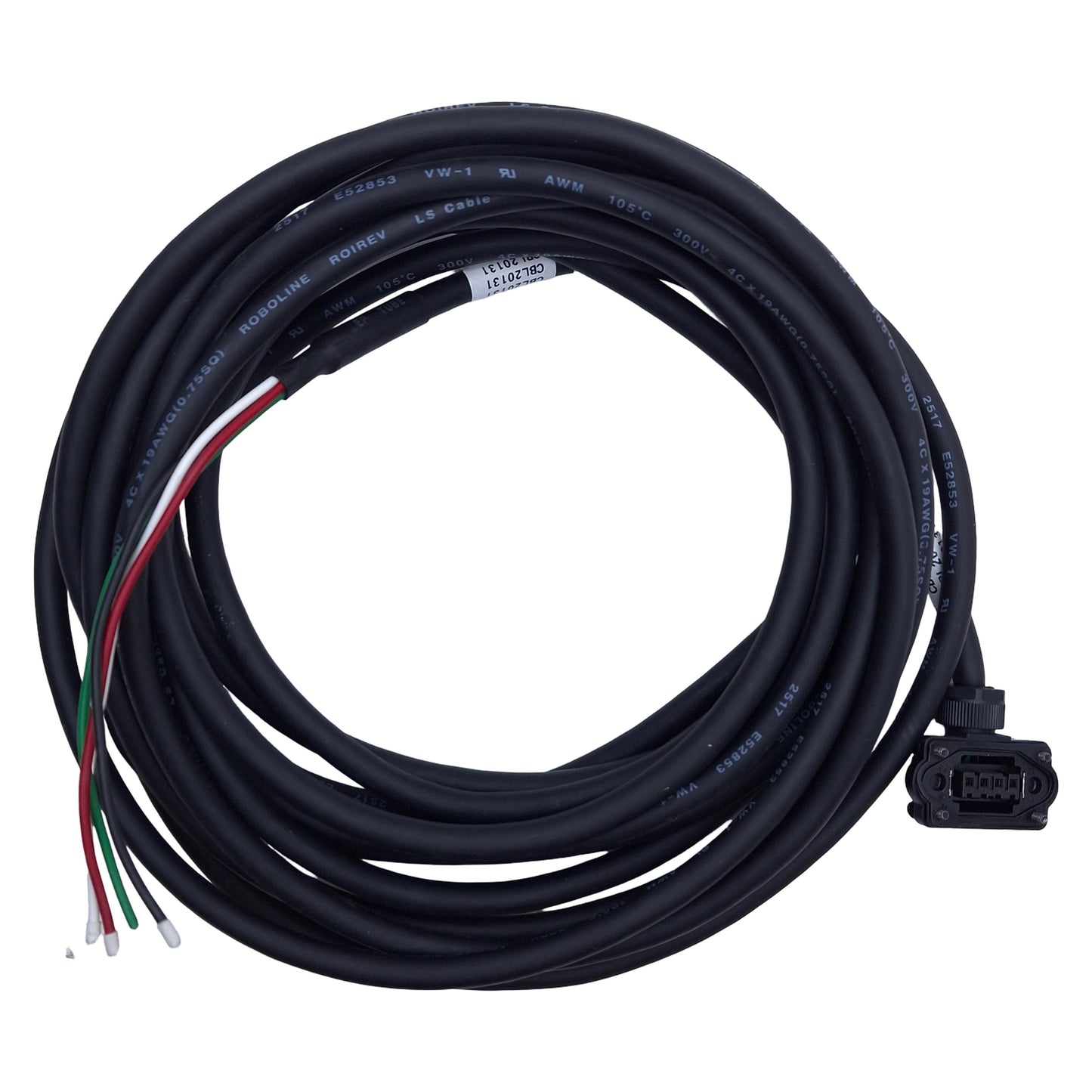 Used Parker APCS-PF05LS High Flex Motor Power Cable For Parker P Series, 5m Length