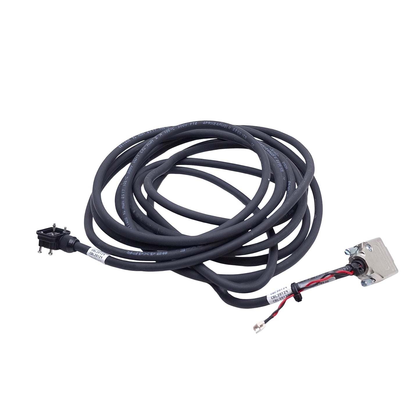 Used Parker 71-032752-05 Compumotor Encoder Cable, 5m Length, Tyco 9-Pin to DB15F
