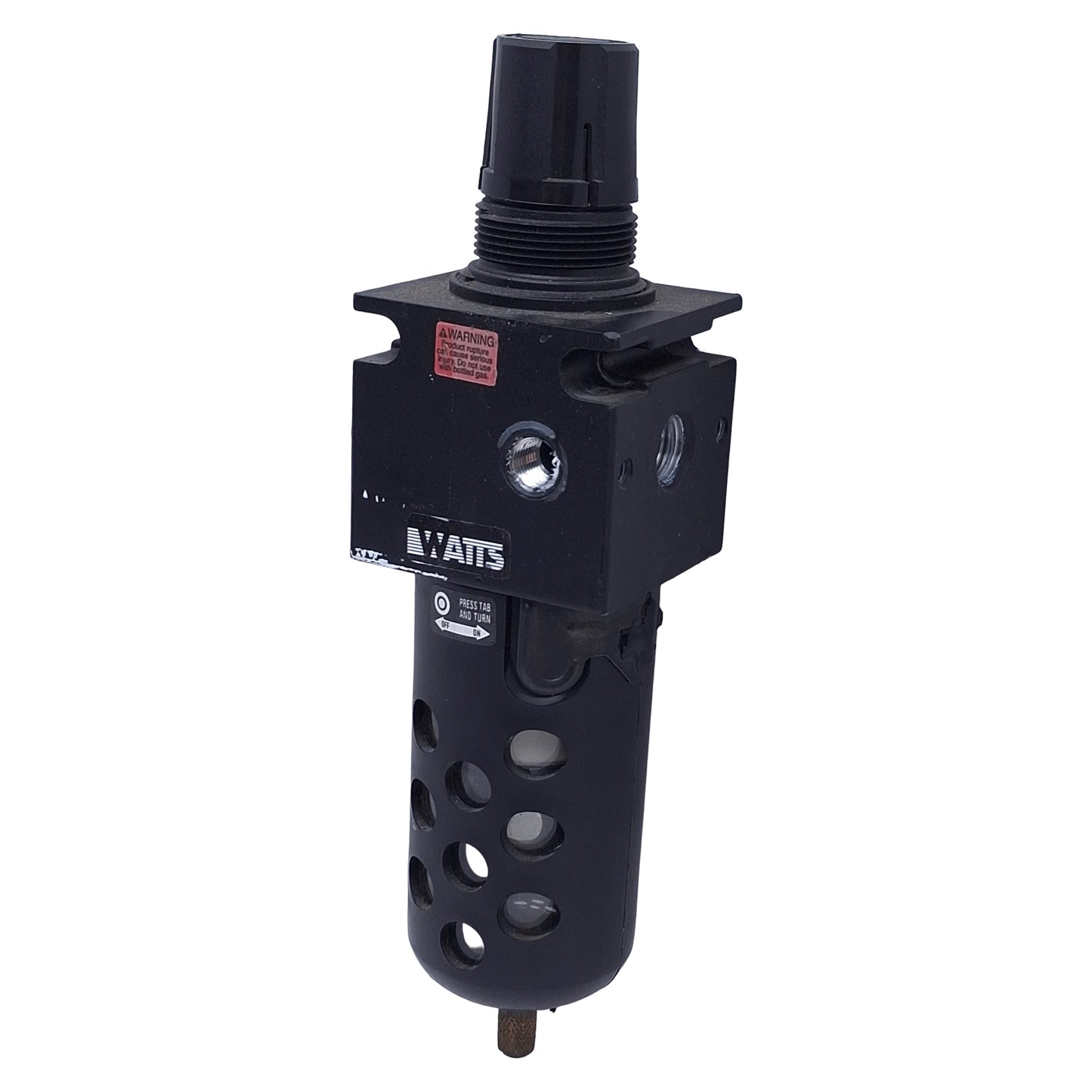 Used Watts B75-02BJC Pneumatic Filter Regulator 1/4" NPT Port, 0-125psi, 1/4" NPT