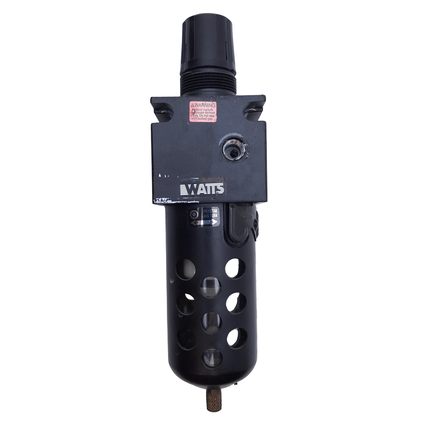 Used Watts B75-02BJC Pneumatic Filter Regulator 1/4" NPT Port, 0-125psi, 1/4" NPT