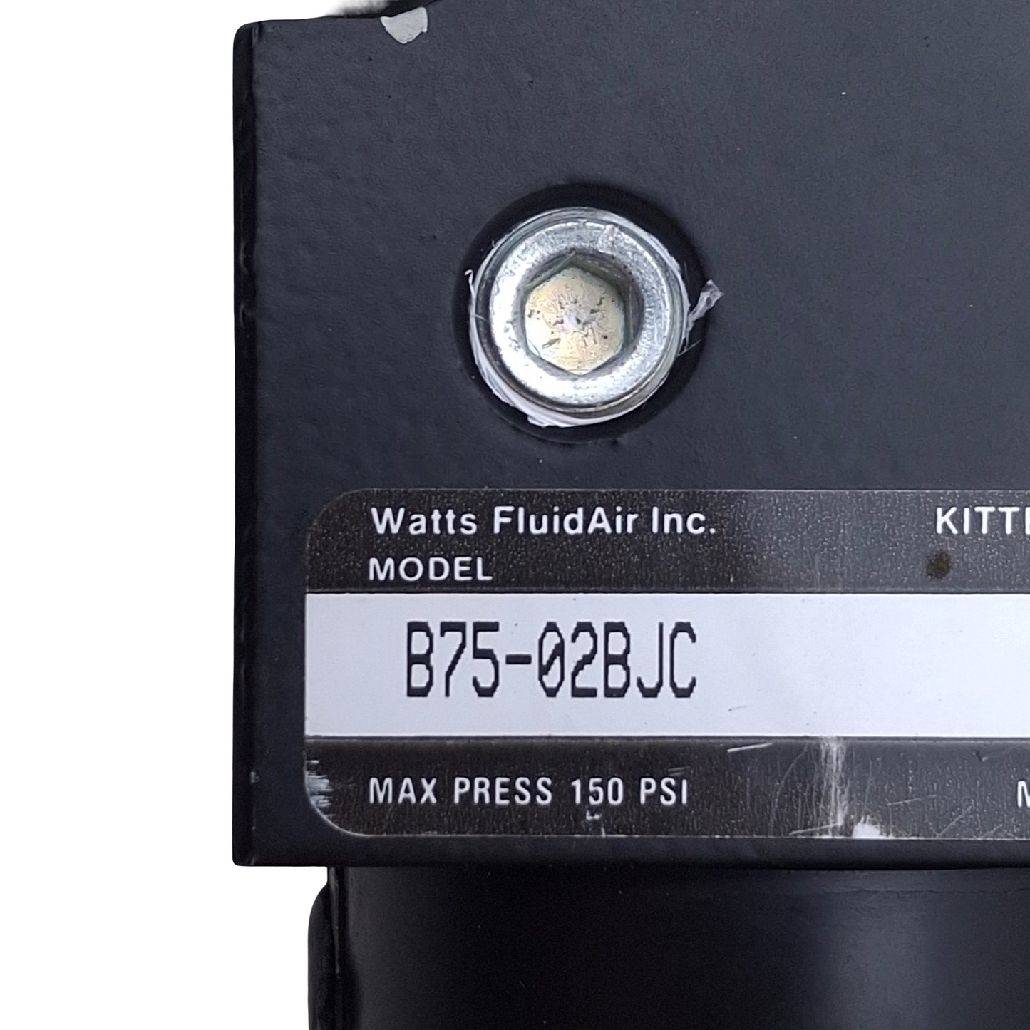 Used Watts B75-02BJC Pneumatic Filter Regulator 1/4" NPT Port, 0-125psi, 1/4" NPT