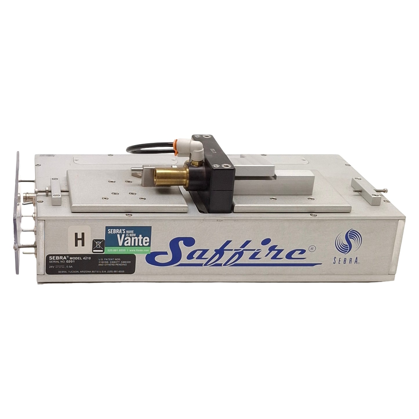 Used Sebra 4210 SAFFIRE RF Bonding System, 185W, 6.78MHz, 100psi, 115VAC 6.3A