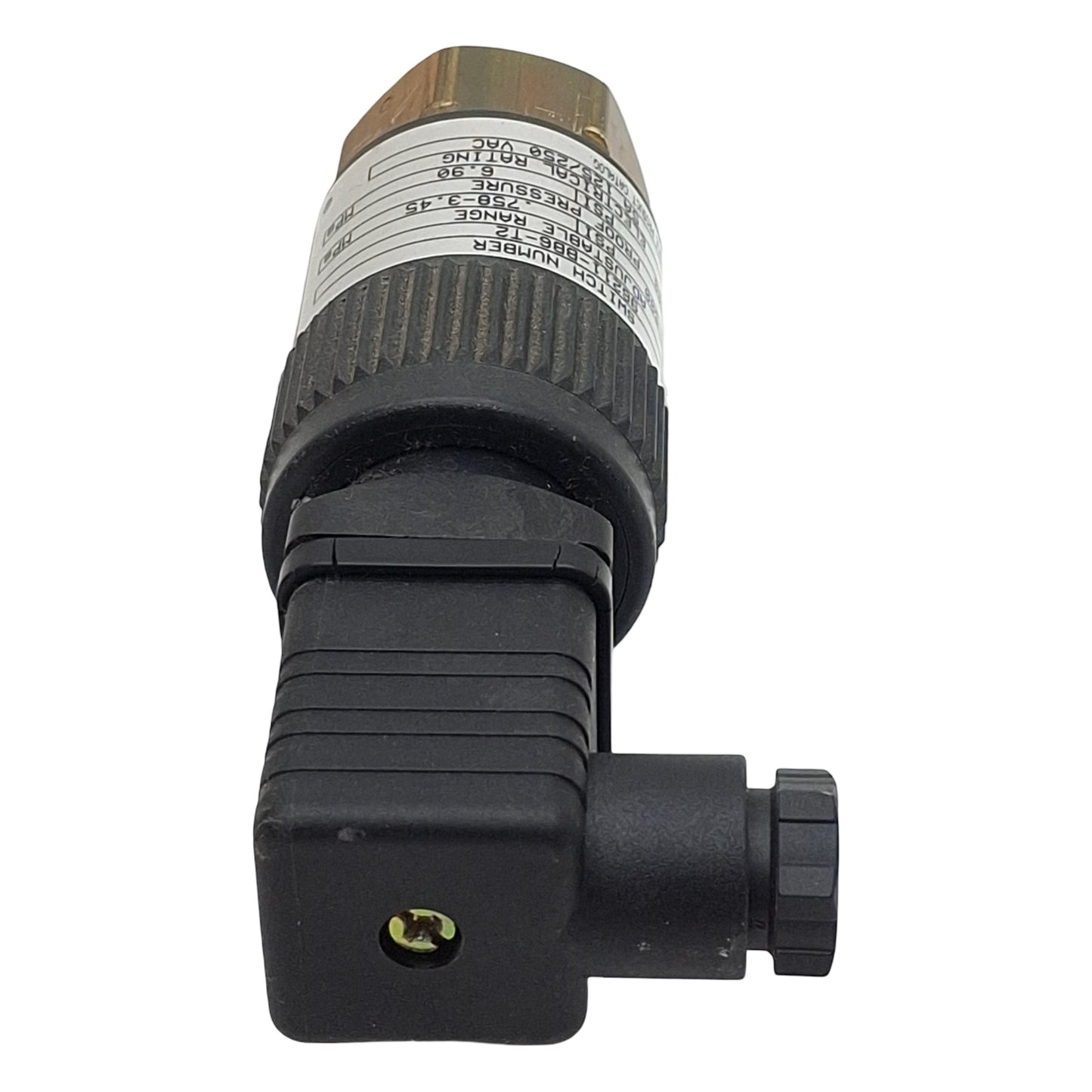 Used Barksdale 96211-BB6-T2 Compact Pressure Switch, SPDT, 5A 125/250VAC, 110-500psi