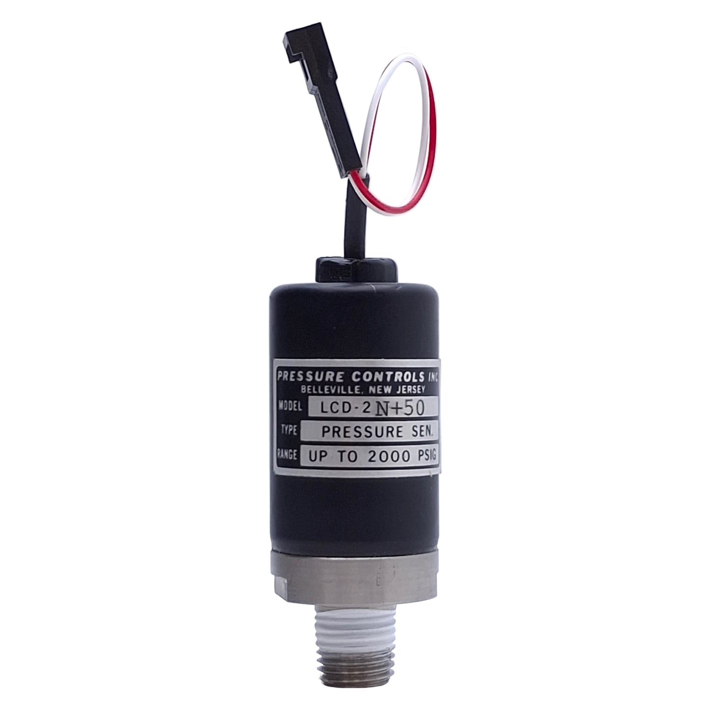 Used Pressure Controls LCD-2 N+50 Pressure Sensor, 2-300psig, ø1-1/8", 1/8" NPT