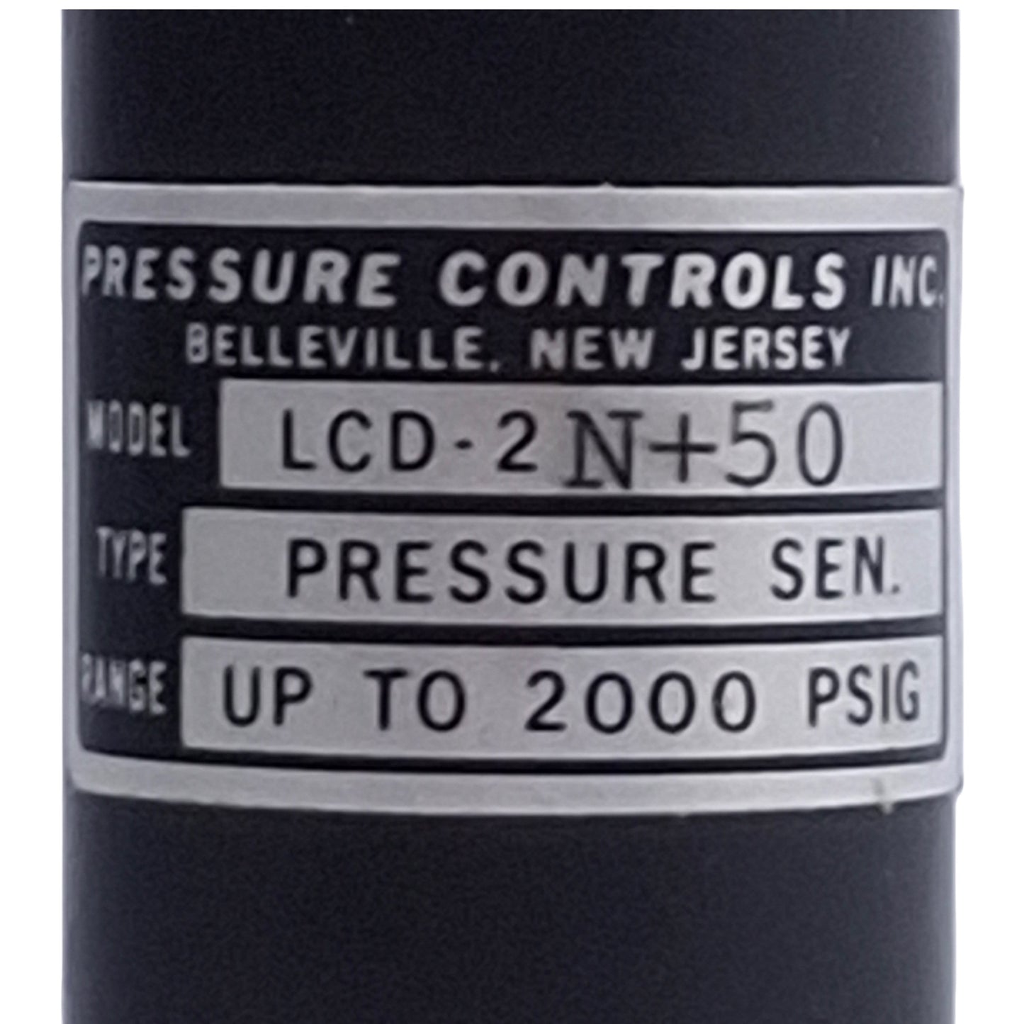 Used Pressure Controls LCD-2 N+50 Pressure Sensor, 2-300psig, ø1-1/8", 1/8" NPT