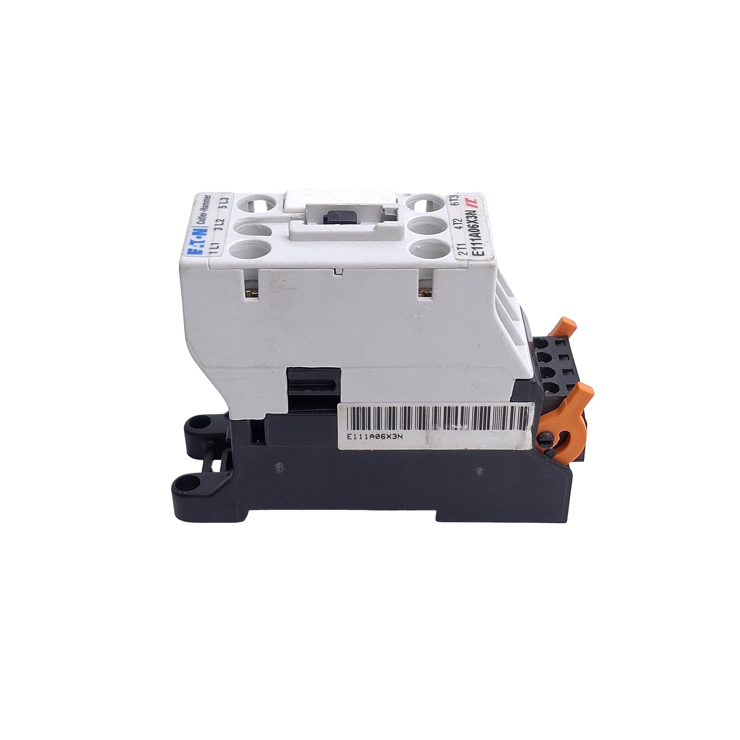 Used Eaton Cutler Hammer E111A06X3N Motor Control Contactor 6A 600VAC, 24VDC Coil
