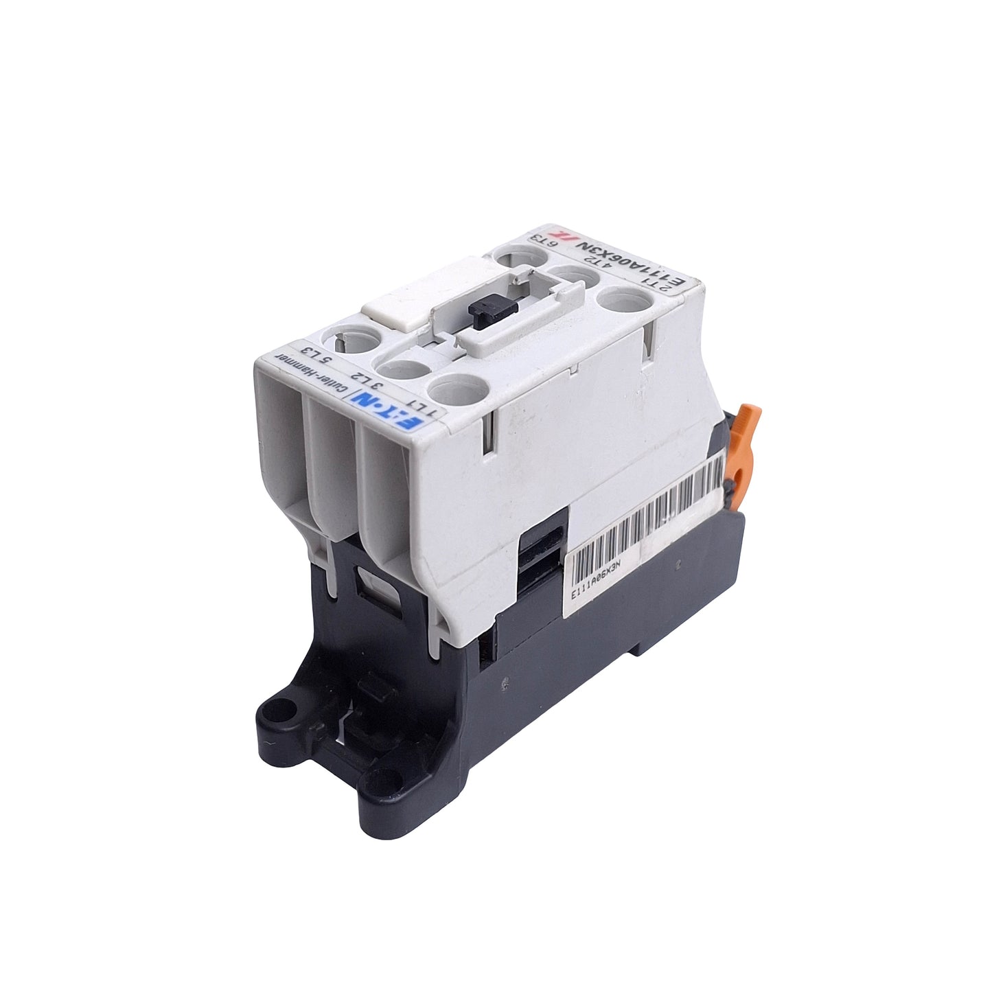 Used Eaton Cutler Hammer E111A06X3N Motor Control Contactor 6A 600VAC, 24VDC Coil