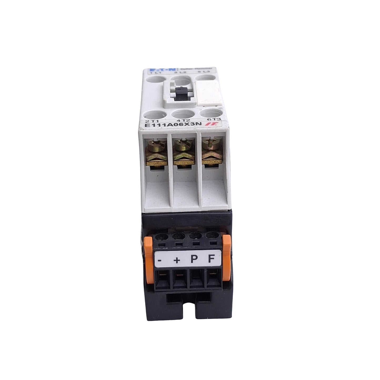 Used Eaton Cutler Hammer E111A06X3N Motor Control Contactor 6A 600VAC, 24VDC Coil