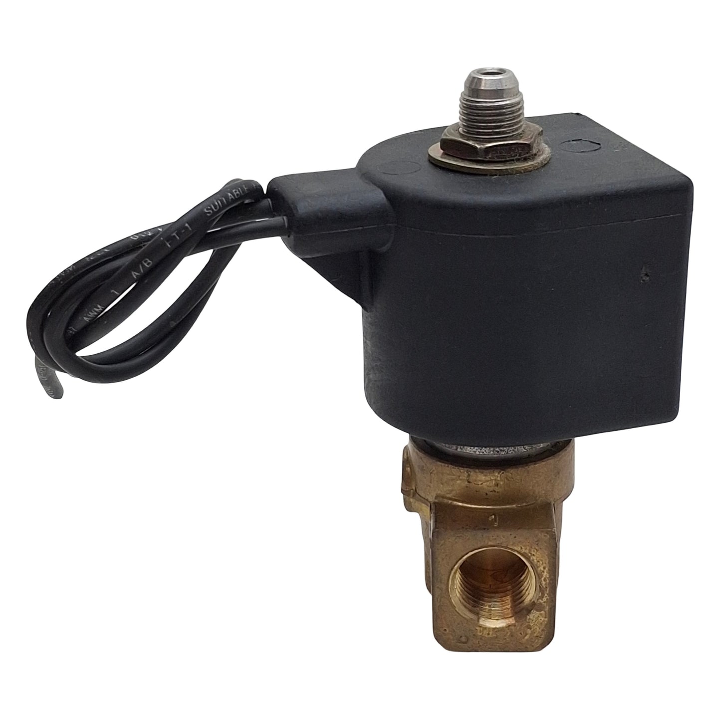 Used Honeywell 7131KBN2BF00 Solenoid Valve, 2-Port 1/4in NPT, 580psi Max, 24VDC Coil