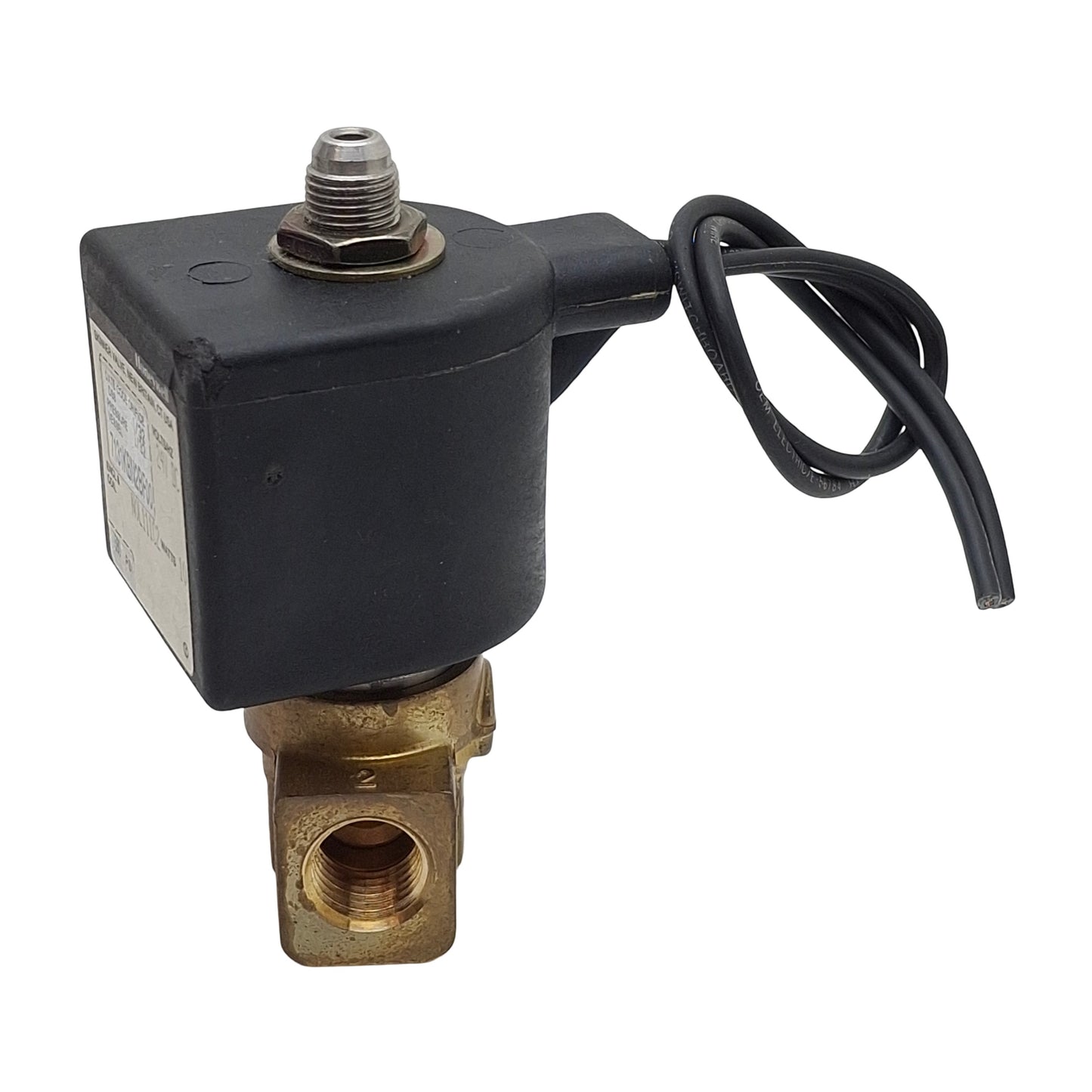 Used Honeywell 7131KBN2BF00 Solenoid Valve, 2-Port 1/4in NPT, 580psi Max, 24VDC Coil