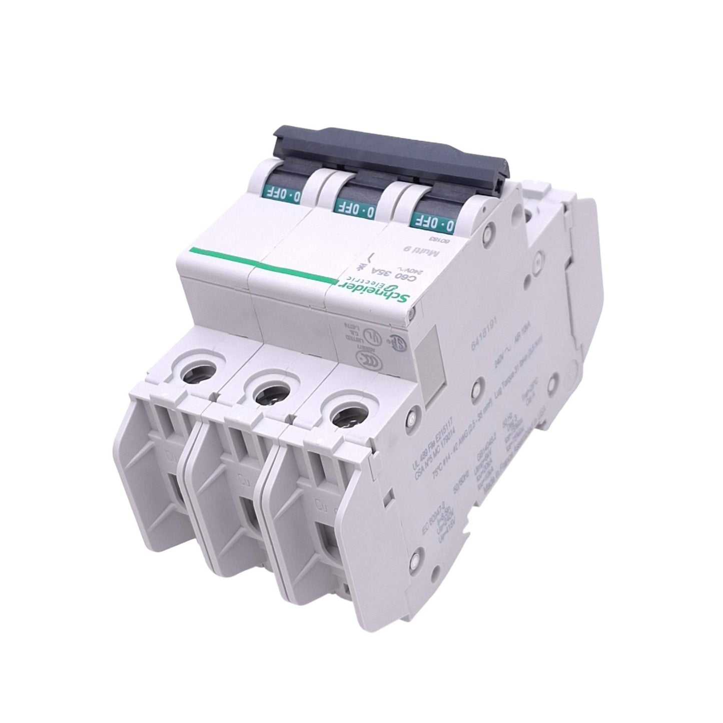 New Schneider Electric 60183 Multi9 C60 Circuit Breaker, 3-Pole 35A, 240VAC