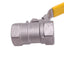 Used Sharpe SV58876010 CF8M Stainless Steel 1-Piece Ball Valve, 1in NPT, 800WOG,