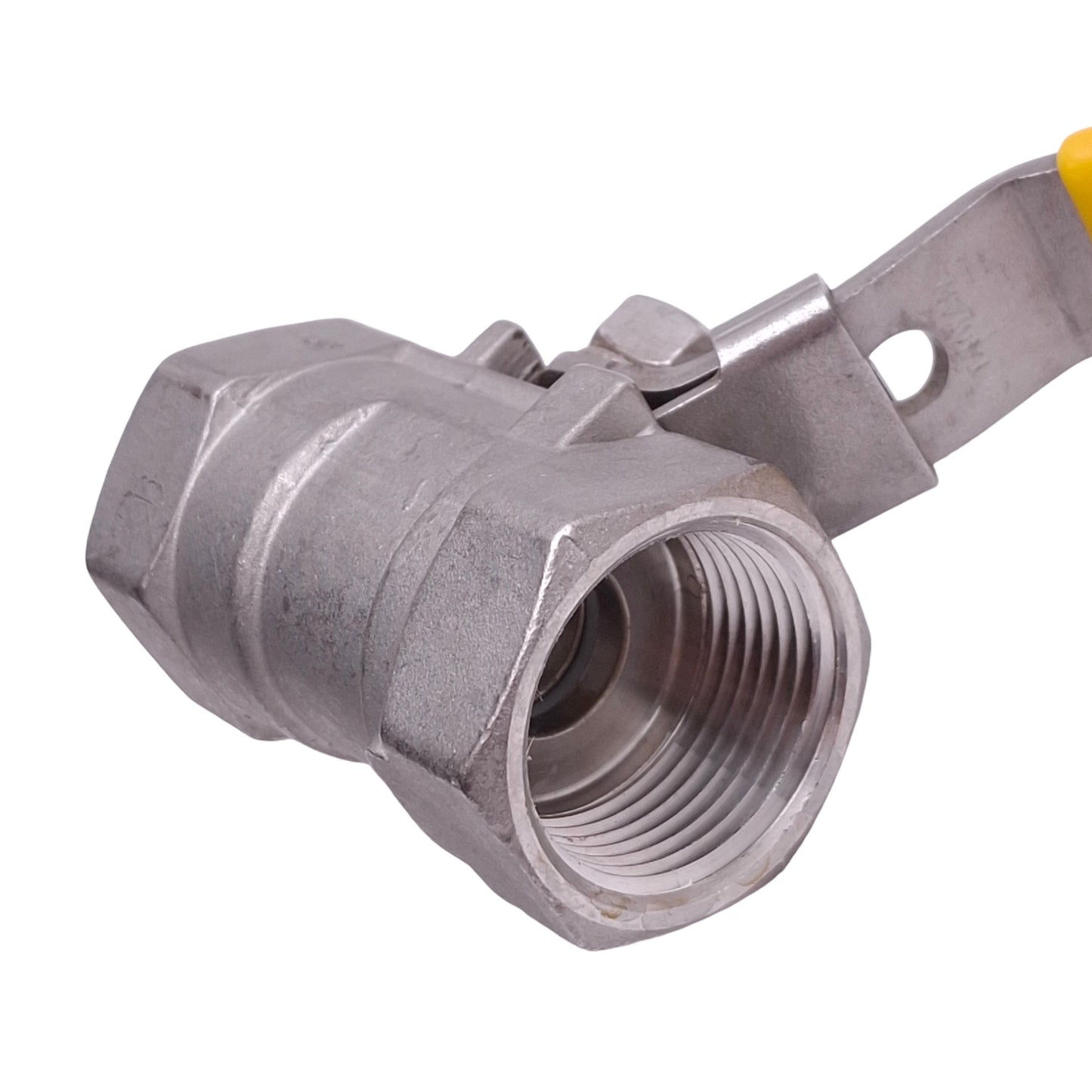Used Sharpe SV58876010 CF8M Stainless Steel 1-Piece Ball Valve, 1in NPT, 800WOG,